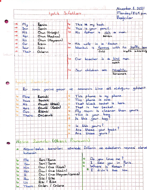 İngilizce A2 Ders Notu(YDİ 101)                                                                                                                                                                                                                           